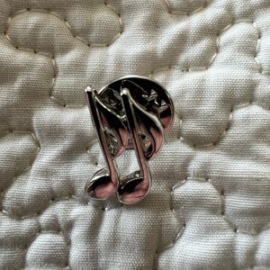 The Kooples silver musical note pin
